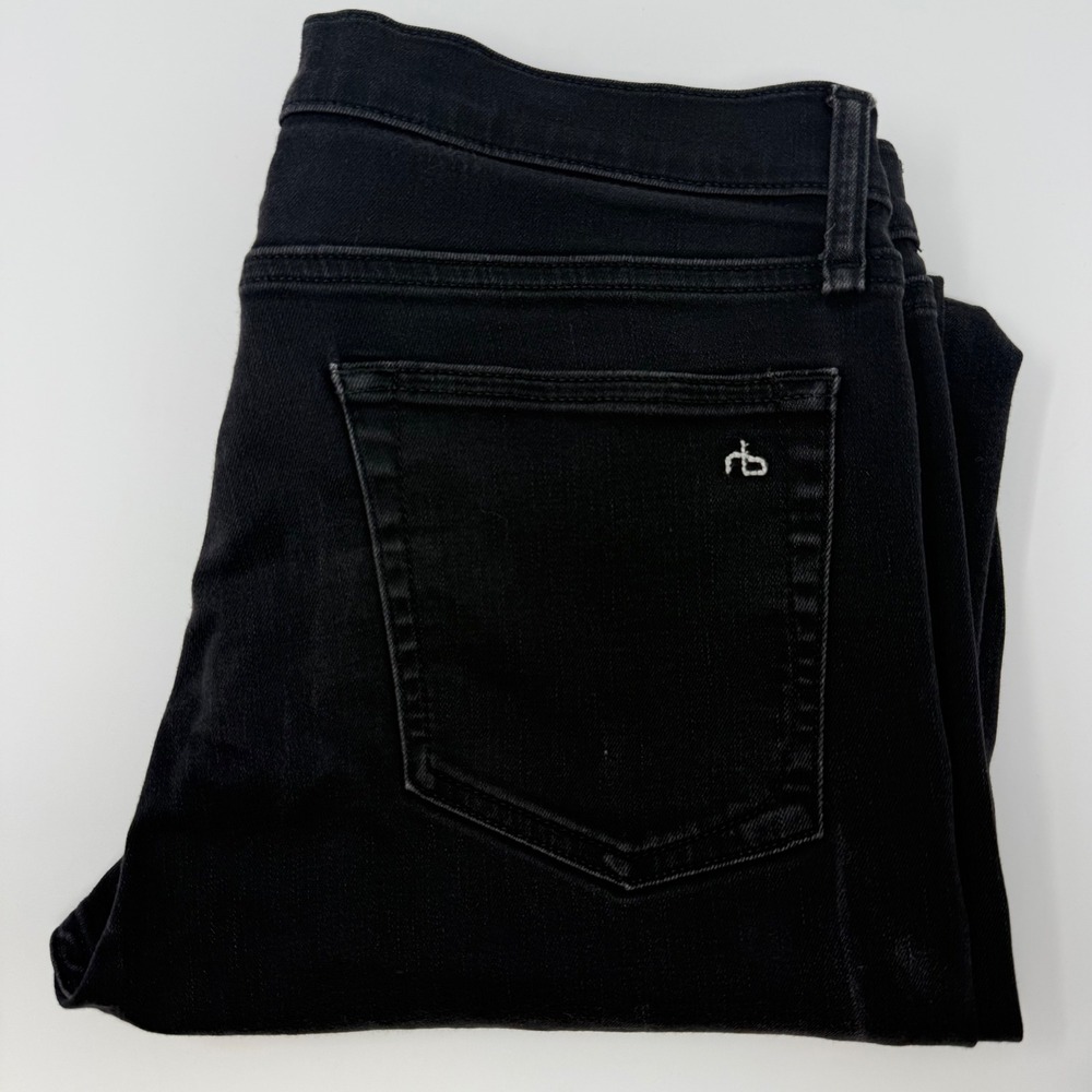 Rag & Bone Fit 1 Extra Slim Black Jeans Mens 33x31‎  Button Fly